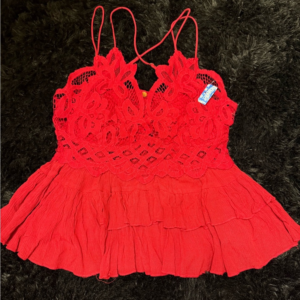 Free People Lace Tank Top